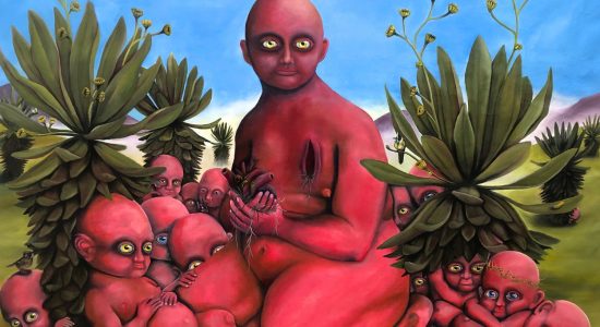 Premio Arte Joven. Daniel R. Blanco Primer trueque, o embarazo cardiaco Óleo sobre lino 180 x 220 cm 2023